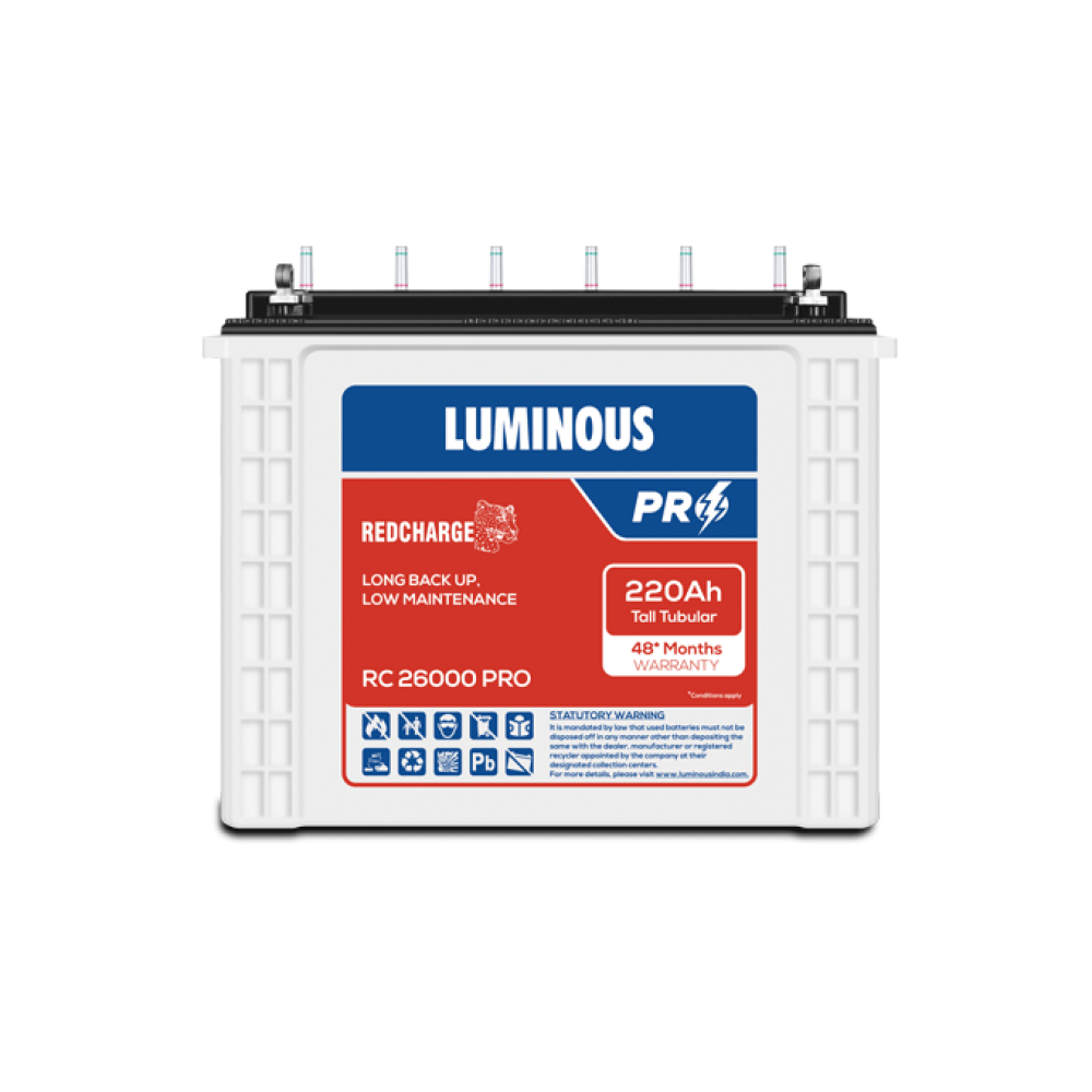 Luminous 220Ah Tubular Battery