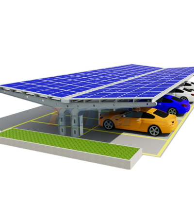 Dual-Bay Solar Carport Structure Kogi
