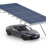 Single-Bay Solar Carport Structure Aba