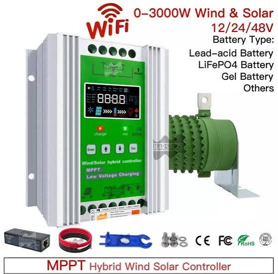 SRNE HF2430S60-100 3KW/24V 60A MPPT 100VDC Hybrid Inverter
