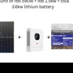 Itel Energy PowerHome Basic Solar Kit 3kW Inverter + 2.56kWh Battery + 4 Panels
