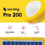 SunKing Home 200X Solar Home System, Smartphone Charging Solar Kit