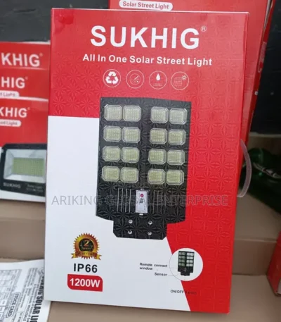 SUKHIG 1000W Solar Street Light with free mounting pole