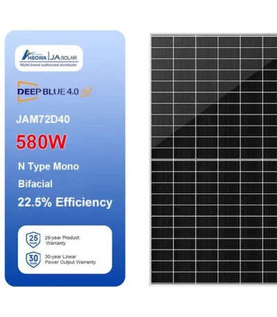 JA SOLAR JAM78D40-635/MB 635W N-Type Bifacial Double Glass Module