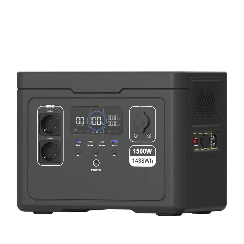 LUTIAN Portable Power Station 1500W LiFePO4 backup power station
