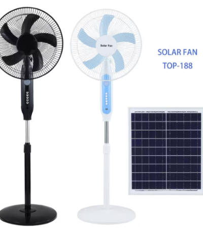 AKT Solar Standing Fan 16-inch brushless DC solar fan