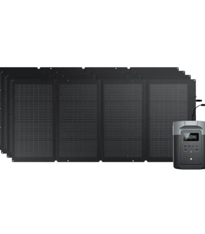 ECOFLOW DELTA 2 Max Solar Generator + 220W Solar Panel 2048Wh bundle