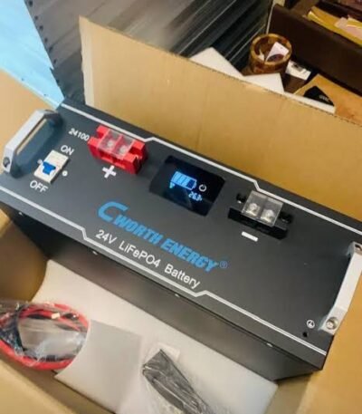 CWORTH 24V 150Ah 3.84kWh lithium battery