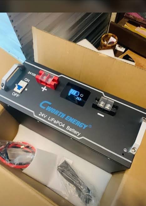 CWORTH 24V 150Ah 3.84kWh lithium battery