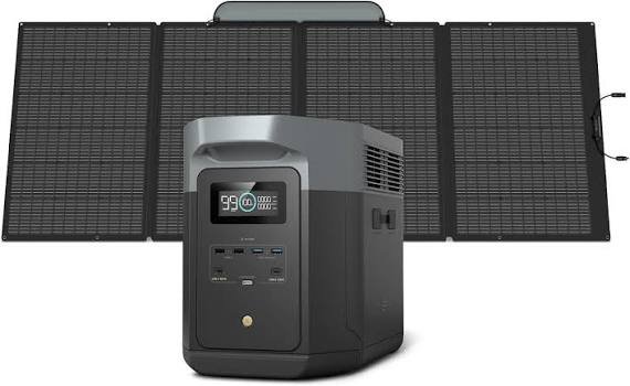ECOFLOW DELTA Pro Ultra Solar Generator + 400W Solar Panel 6144Wh bundle