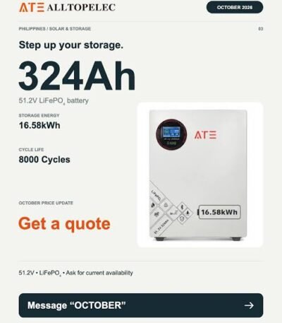 SMS SUNMATE SM-LFP-25KWH Lithium Battery Expandable battery bank