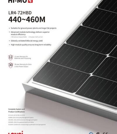 LONGI LR4-72HPH-365M 365W Monocrystalline Half-Cell Solar Panel