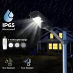 SUKHIG 200W Solar Street Light motion sensor, lithium battery