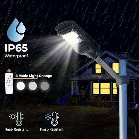 SUKHIG 200W Solar Street Light motion sensor, lithium battery