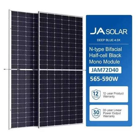 JA SOLAR JAM78D40-660/MB 660W N-Type Bifacial Double Glass Module
