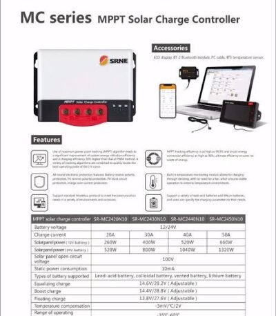 SRNE All-in-One ESS 10KW + 15.36KWH Lithium System