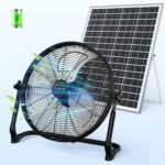 AKT Solar Fan 18-inch rechargeable solar fan