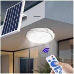 SUKHIG Solar Fan with Light 18-inch lithium battery model