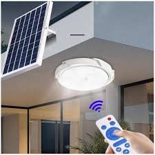 SUKHIG Solar Fan with Light 18-inch lithium battery model