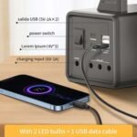 DP DP-7720 Solar Lighting Kit 12000mAh battery, USB charging ports