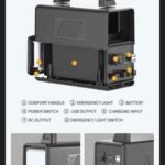 DP DP-7716 Solar Power Storage System 12000mAh battery, lighting and phone charging