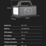 DP DP-7715 Solar Power Kit 12000mAh battery, 3 LED bulbs
