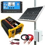 DP DP-SK04 Solar Home Kit solar panel, battery and USB outputs