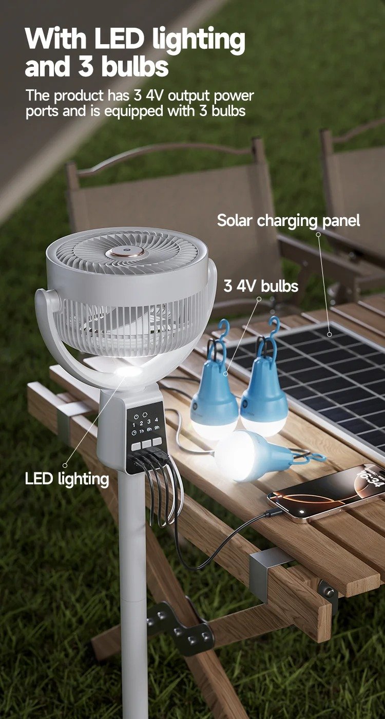 imgi_137_7‘-Solar-Rechargeable-Standing-Remote-Fan-with-Bulbs-7641-detail-8 DP DP-SK10 Solar Home Kit premium lighting package - Image 1