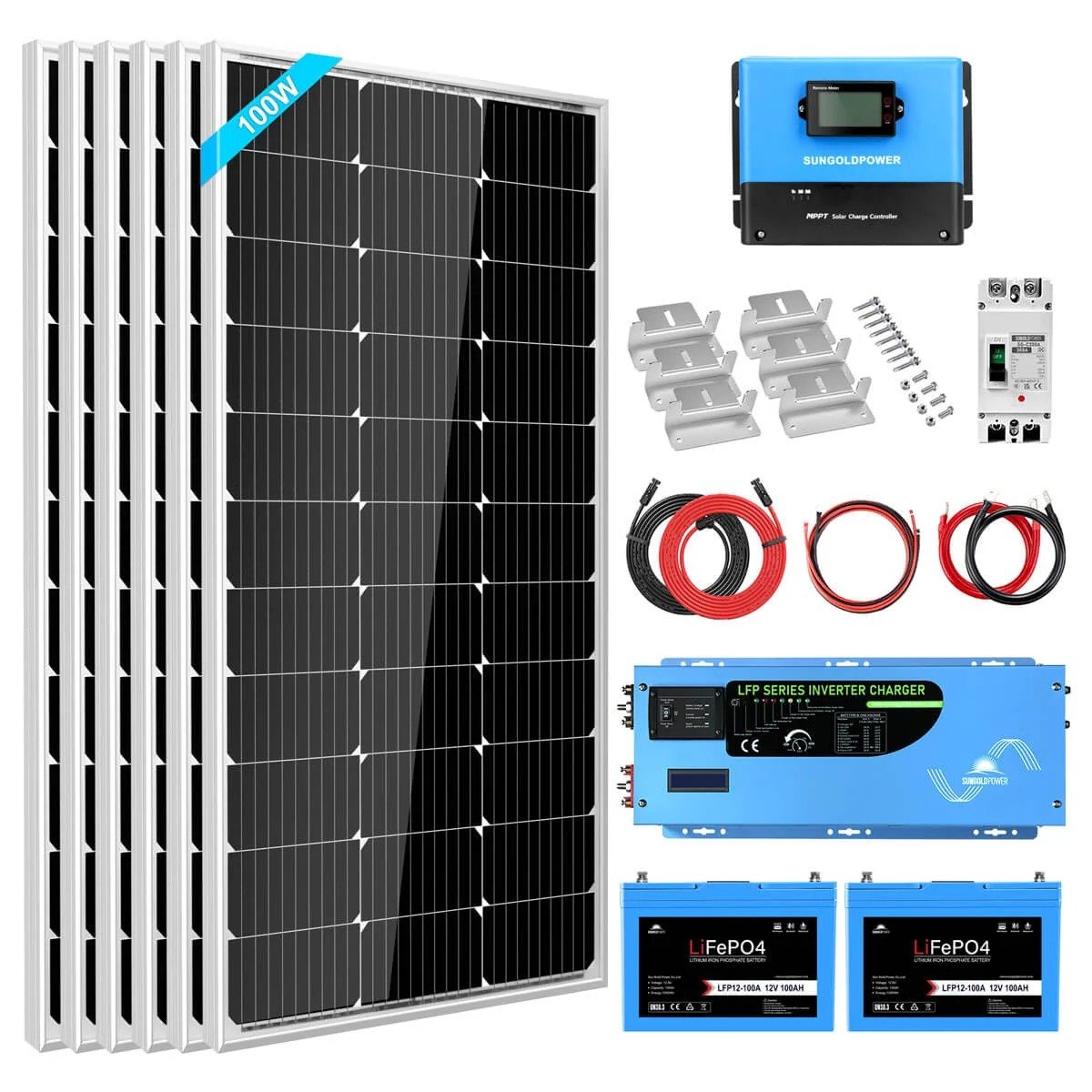 imgi_156_SGK-PRO3100ah DP DP-SK09 Solar Home Kit high-capacity battery system - Image 1