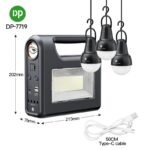 DP DP-7731 Solar Home Lighting System 12000mAh battery