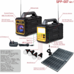 DP DP-SK03 Solar Home Kit solar panel, battery and 3 bulbs