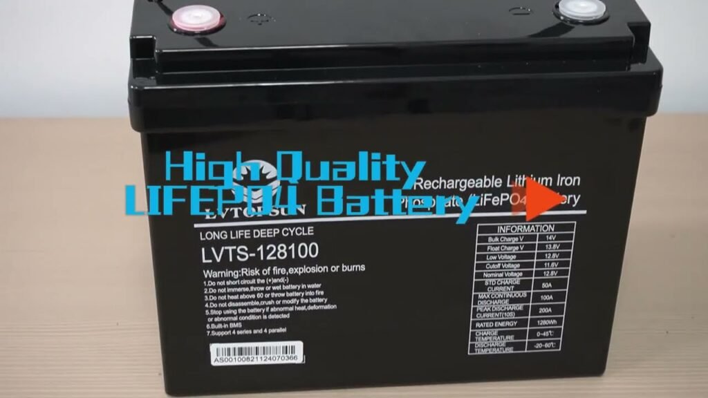 LVTOPSUN LVTS-128100-E 12.8V 100Ah 1.28kWh LiFePO4 Battery