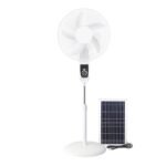 LUTIAN Solar Fan 16-Inch Rechargeable Solar Fan